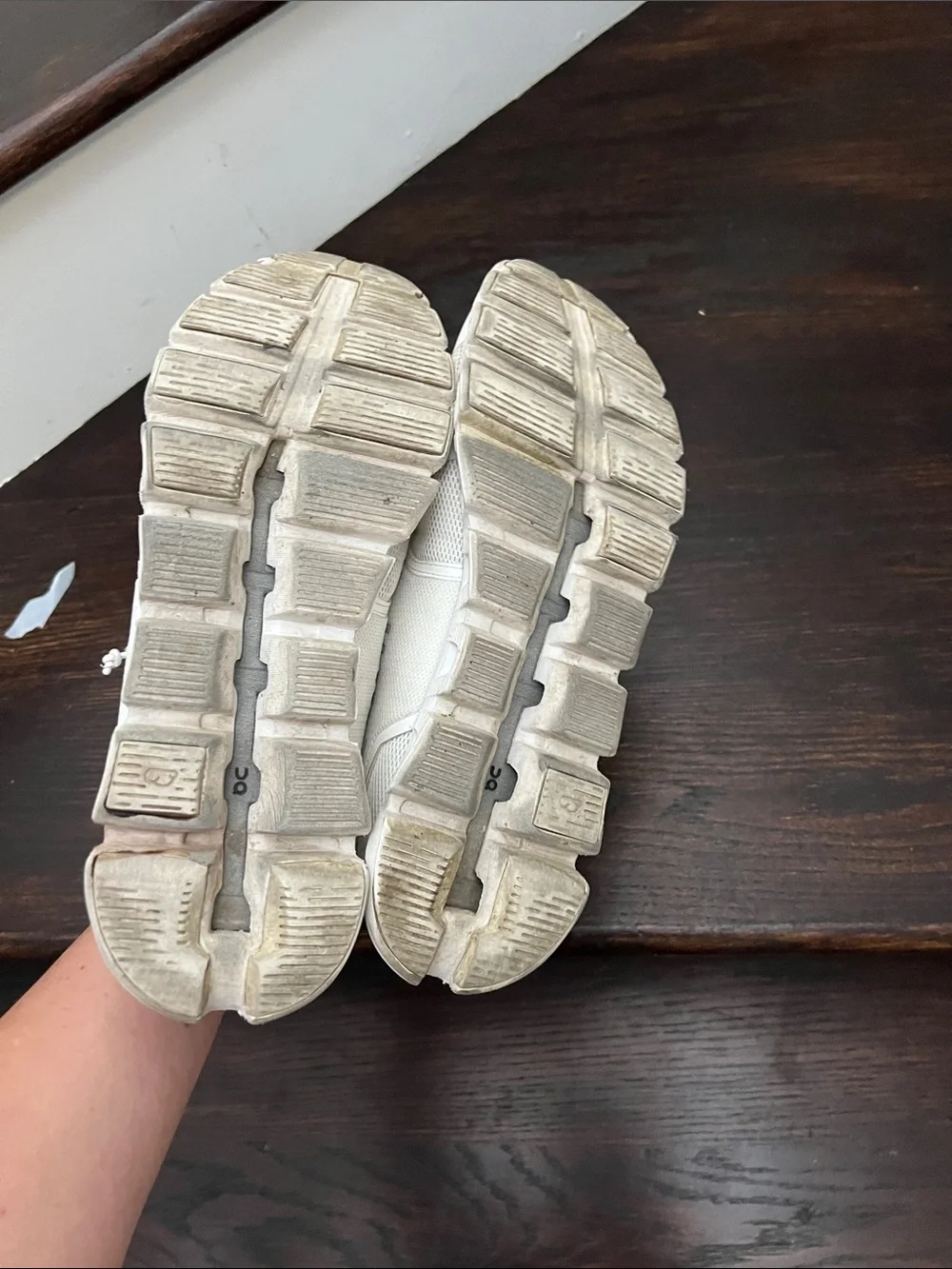On Running White Mesh Runner Sneakers